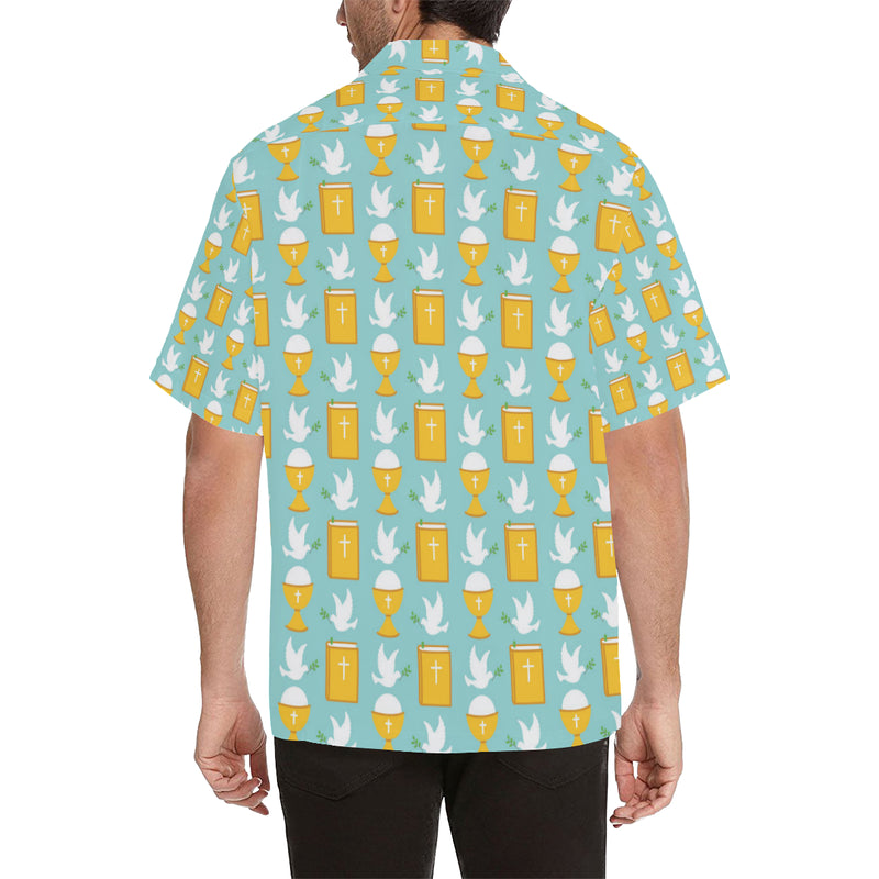 Christian Pattern Print Design 02 Men's Hawaiian Shirt