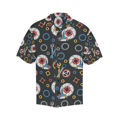 Mechanic Pattern Print Design 01 Men's Hawaiian Shirt