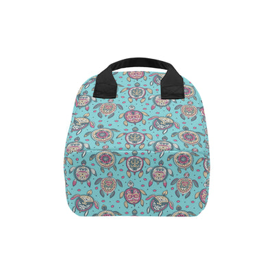 Sea Turtle Art Pattern Insulated Lunch Bag