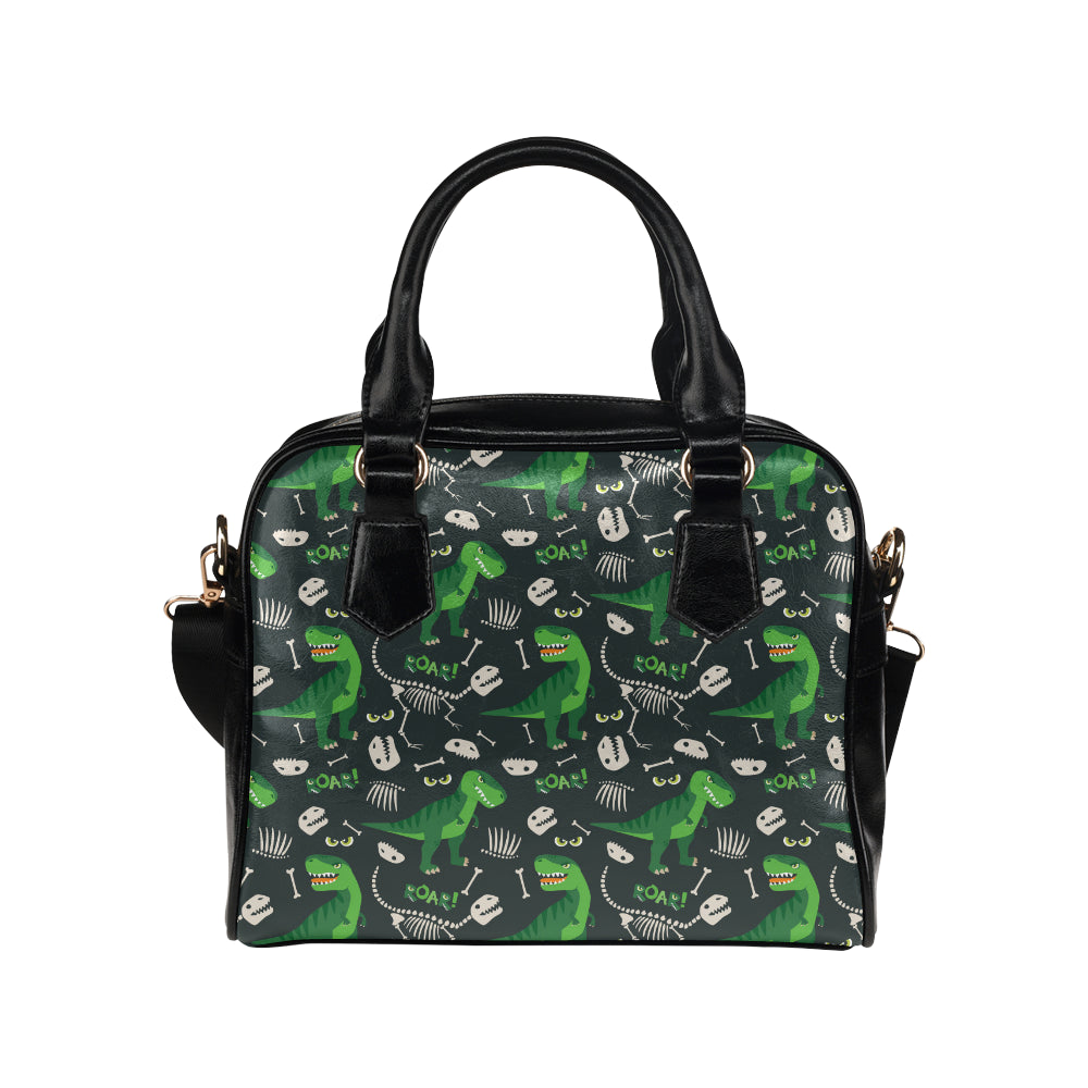 T Rex Pattern Print Design A05 Shoulder Handbag