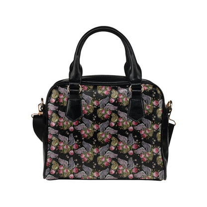 Angel Wings Pattern Print Design 06 Shoulder Handbag