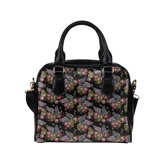 Angel Wings Pattern Print Design 06 Shoulder Handbag