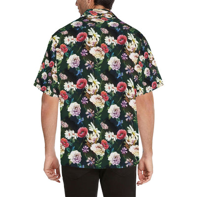 Summer Floral Print Design LKS303 Men's Hawaiian Shirt