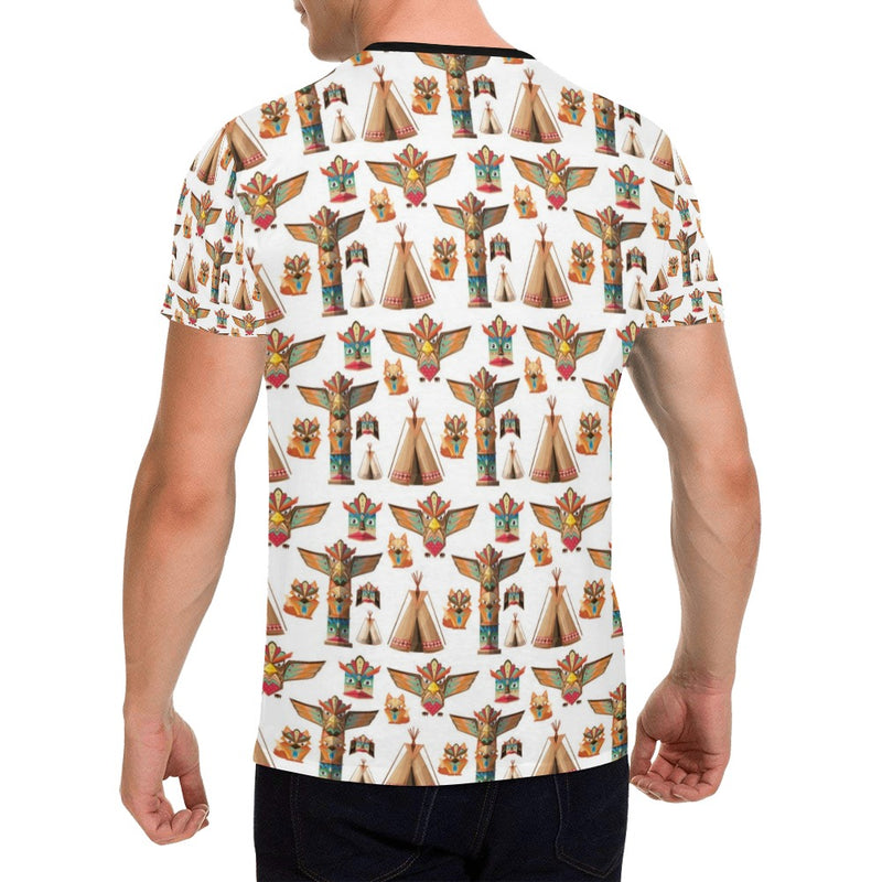 Totem Native Print Design LKS303 Men's All Over Print T-shirt