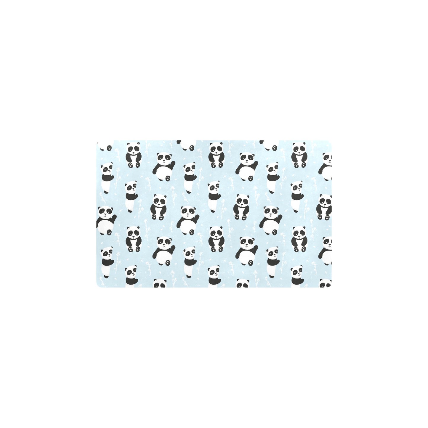 Panda Pattern Print Design A01 Kitchen Mat