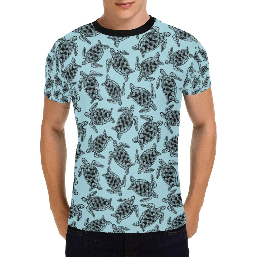 Sea Turtle Print Design LKS3010 Men's All Over Print T-shirt