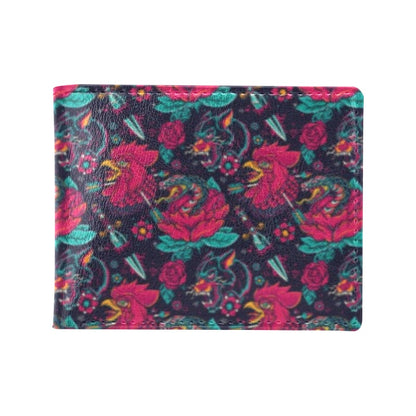 Old School Tattoo Print Men's ID Card Wallet