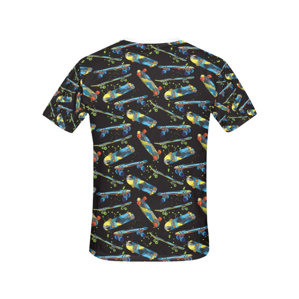 Skateboard Print Design LKS305 Women's  T-shirt
