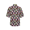 Sugar Skull Print Design LKS302 Women's Hawaiian Shirt