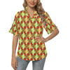 African Classic Print Pattern Women's Hawaiian Shirt