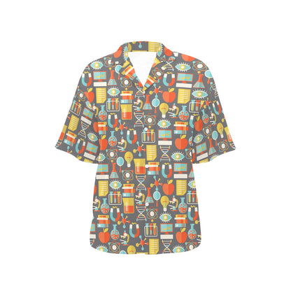 Science Print Design LKS302 Women's Hawaiian Shirt