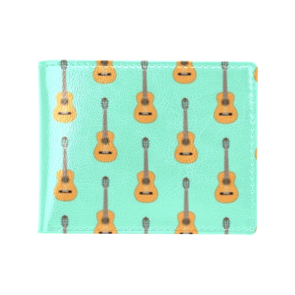 Acoustic Guitar Print Design LKS403 Men's ID Card Wallet