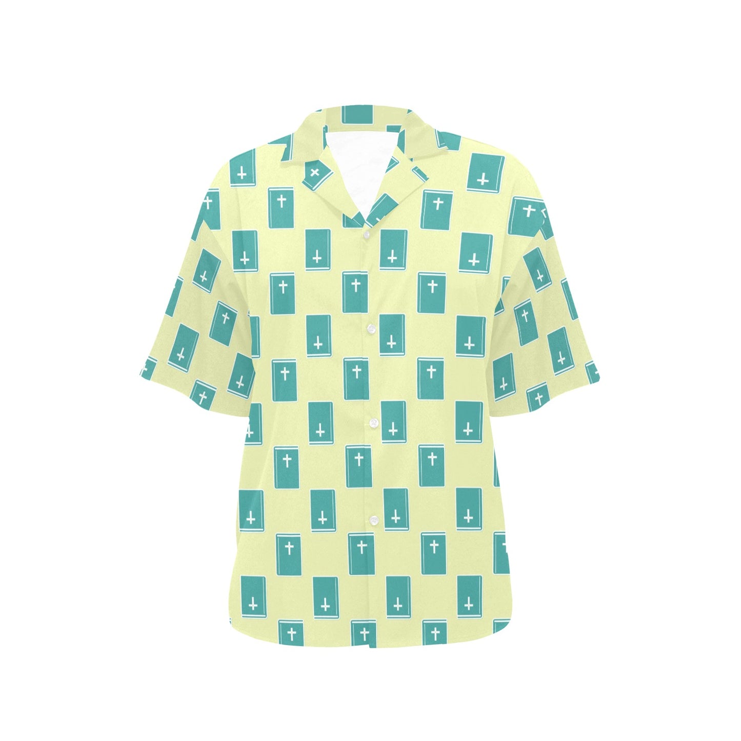 Bible Pattern Print Design 04 Women's Hawaiian Shirt