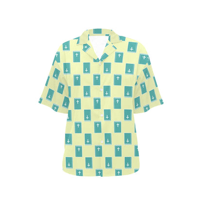 Bible Pattern Print Design 04 Women's Hawaiian Shirt