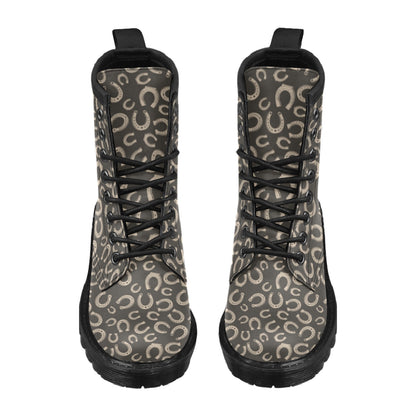 Horseshoe Print Design LKS303 Women's Boots