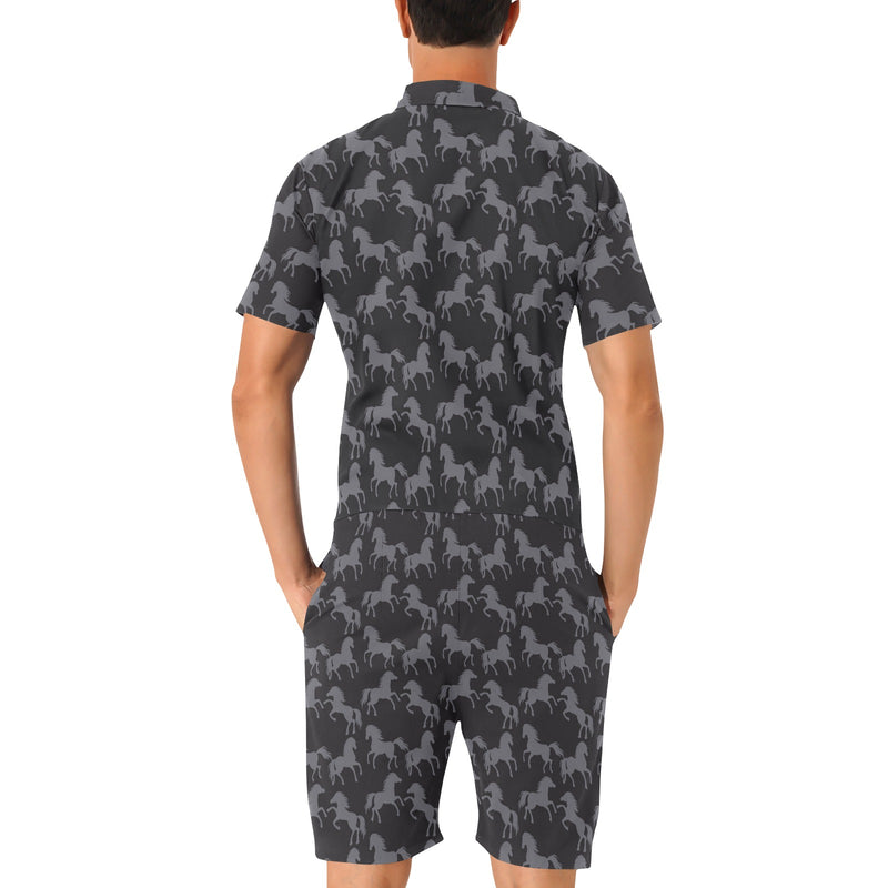 Horse Print Design LKS305 Men's Romper