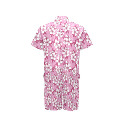 Cherry Blossom Pattern Print Design CB02 Men's Romper