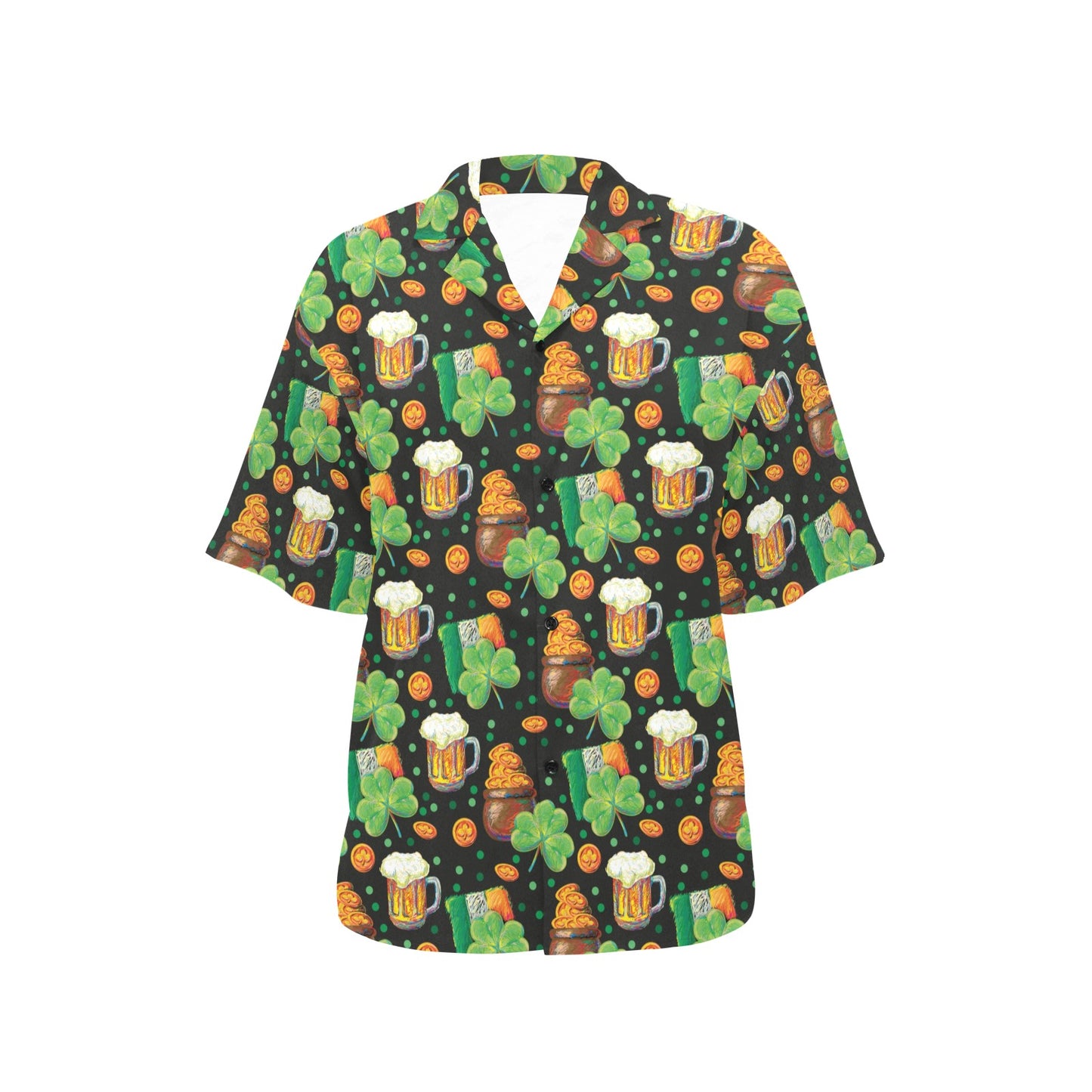 St Patricks Day Print Design LKS303 Women's Hawaiian Shirt