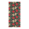 Sugar Skull Red Rose Print Design LKS301 Beach Towel 32" x 71"