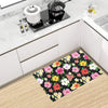 Hibiscus Pattern Print Design HB025 Kitchen Mat