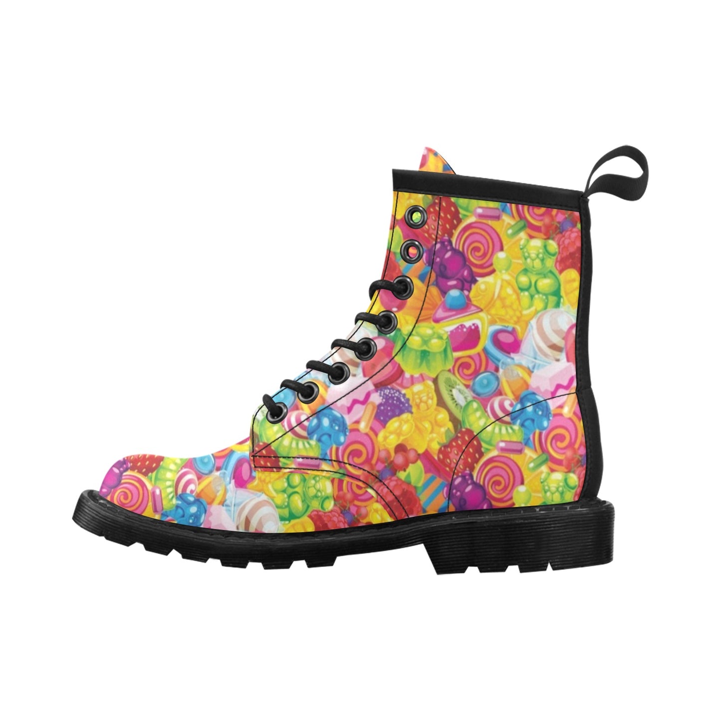Candy Pattern Print Design CA01 Women's Boots
