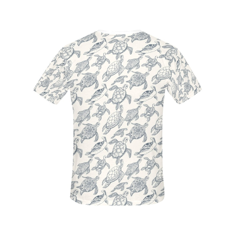 Sea Turtle Print Design LKS304 Women's  T-shirt