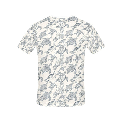 Sea Turtle Print Design LKS304 Women's  T-shirt