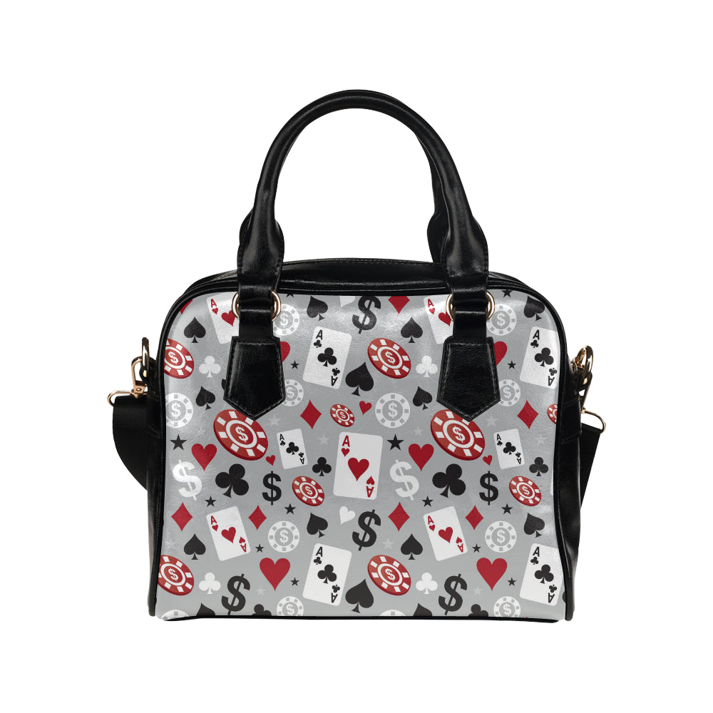 Casino Pattern Print Design 01 Shoulder Handbag