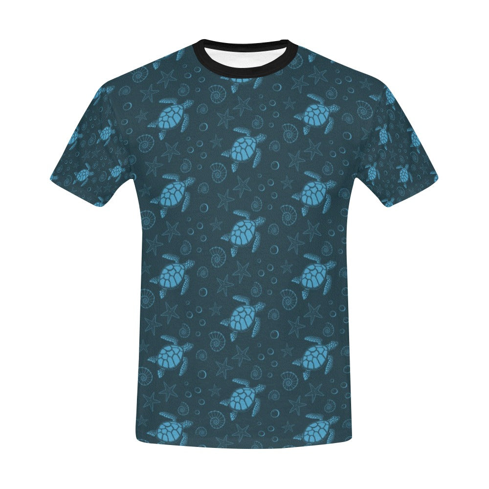 Sea Turtle Print Design LKS308 Men's All Over Print T-shirt