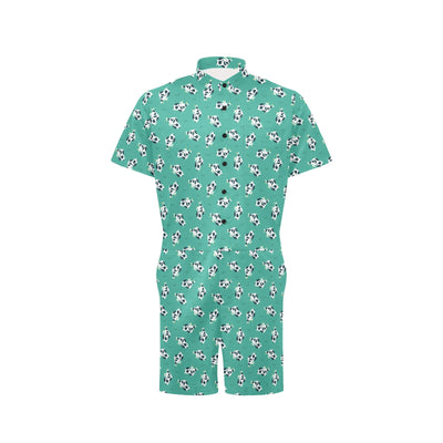 Cow Pattern Print Design 03 Men's Romper