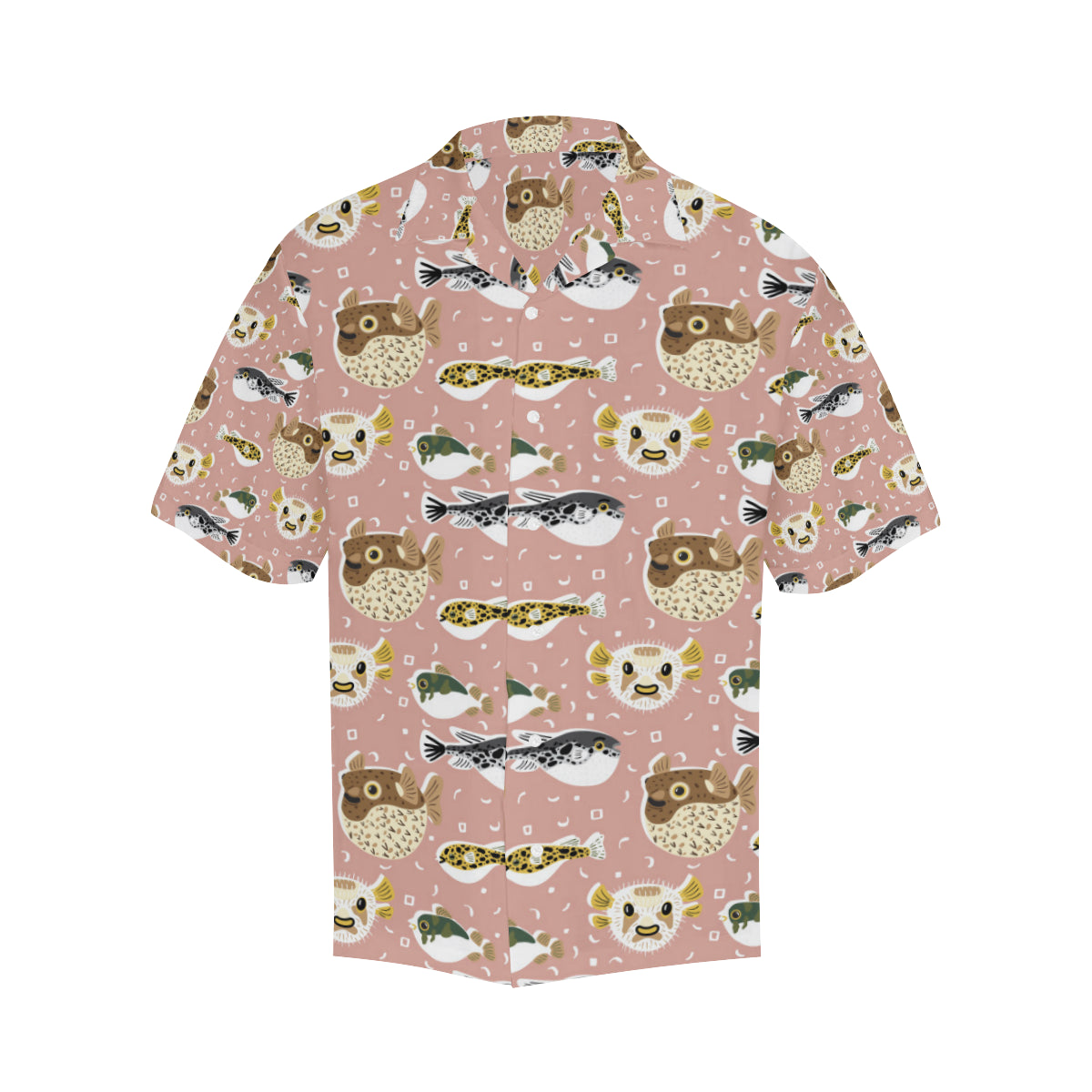 Fugu Cute Pattern Print Design 01 Men's Hawaiian Shirt