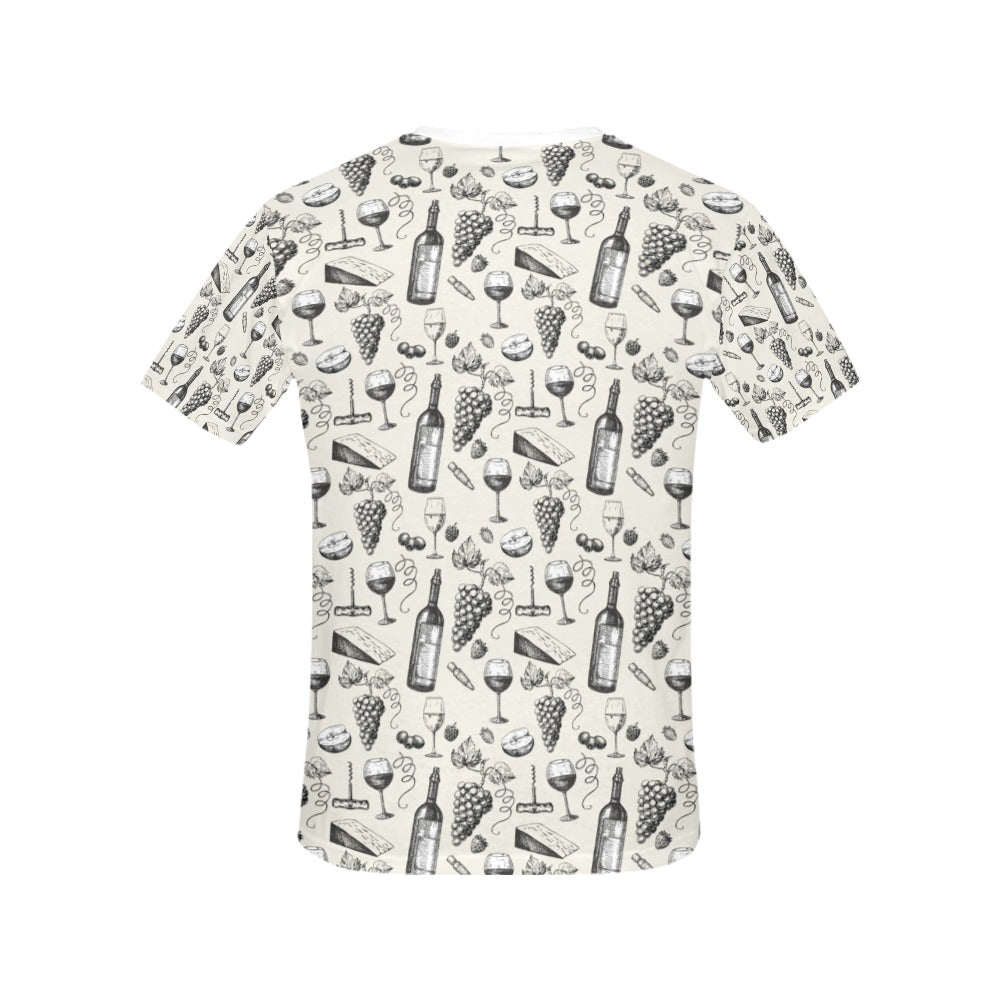 Wine Themed Print Design LKS306 Women's  T-shirt
