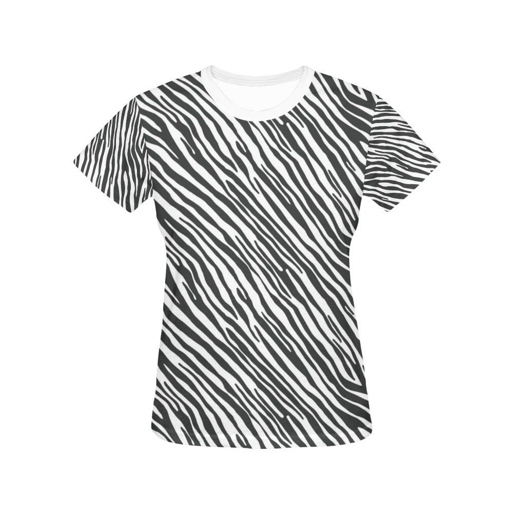 Zebra Classic Print Design LKS302 Women's  T-shirt