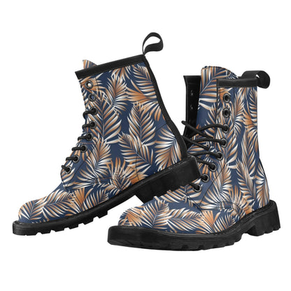 Tropical Flower Pattern Print Design TF07 Women's Boots