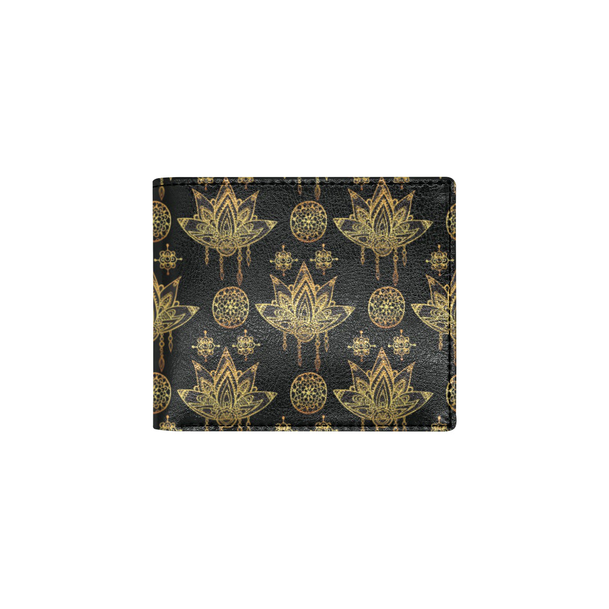 lotus Boho Pattern Print Design LO03 Men's ID Card Wallet