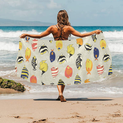 Angelfish Print Design LKS401 Beach Towel 32" x 71"