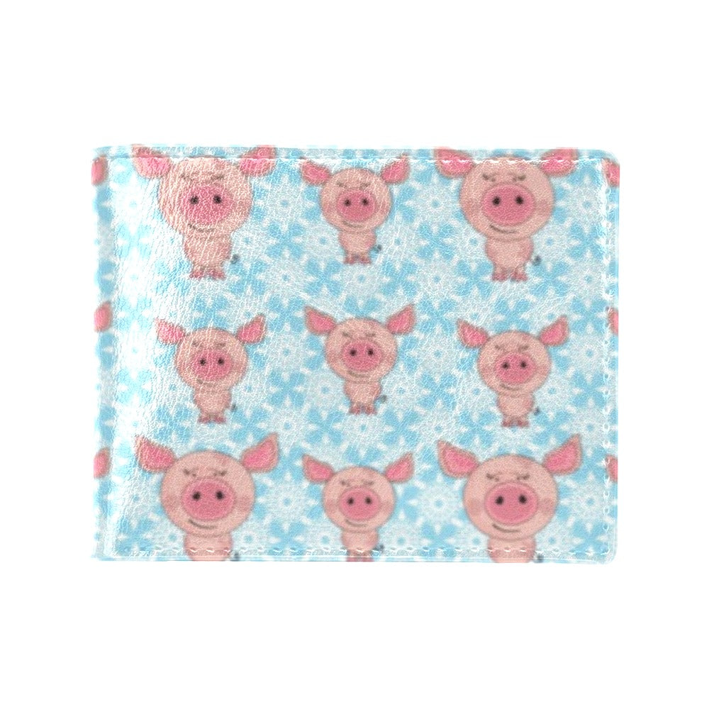 Pig Print Design LKS402 Men's ID Card Wallet