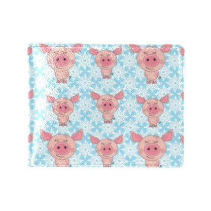 Pig Print Design LKS402 Men's ID Card Wallet
