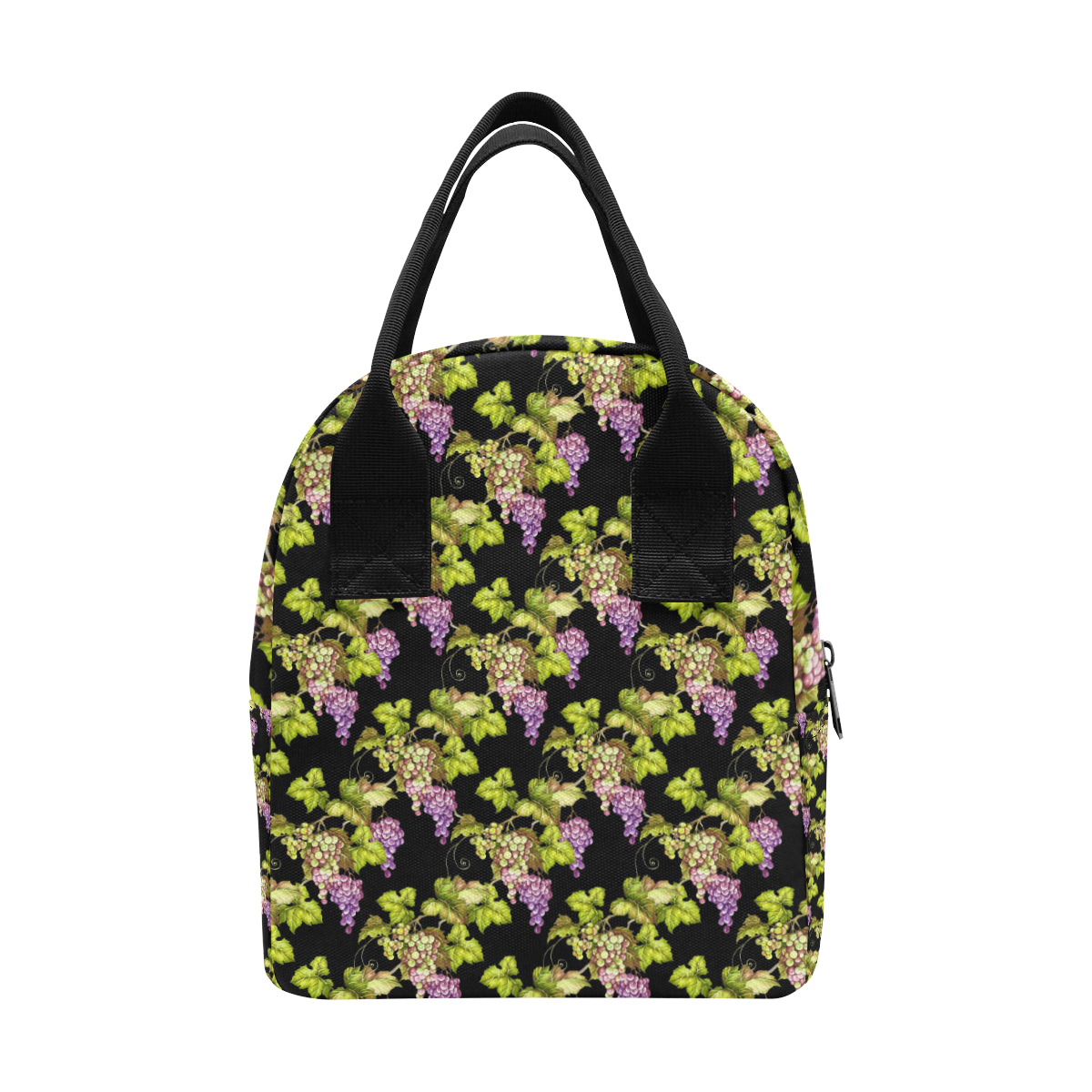 Grape Pattern Print Design GP04 Insulated Lunch Bag