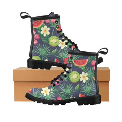 Tropical Fruits Pattern Print Design TF05 Women's Boots