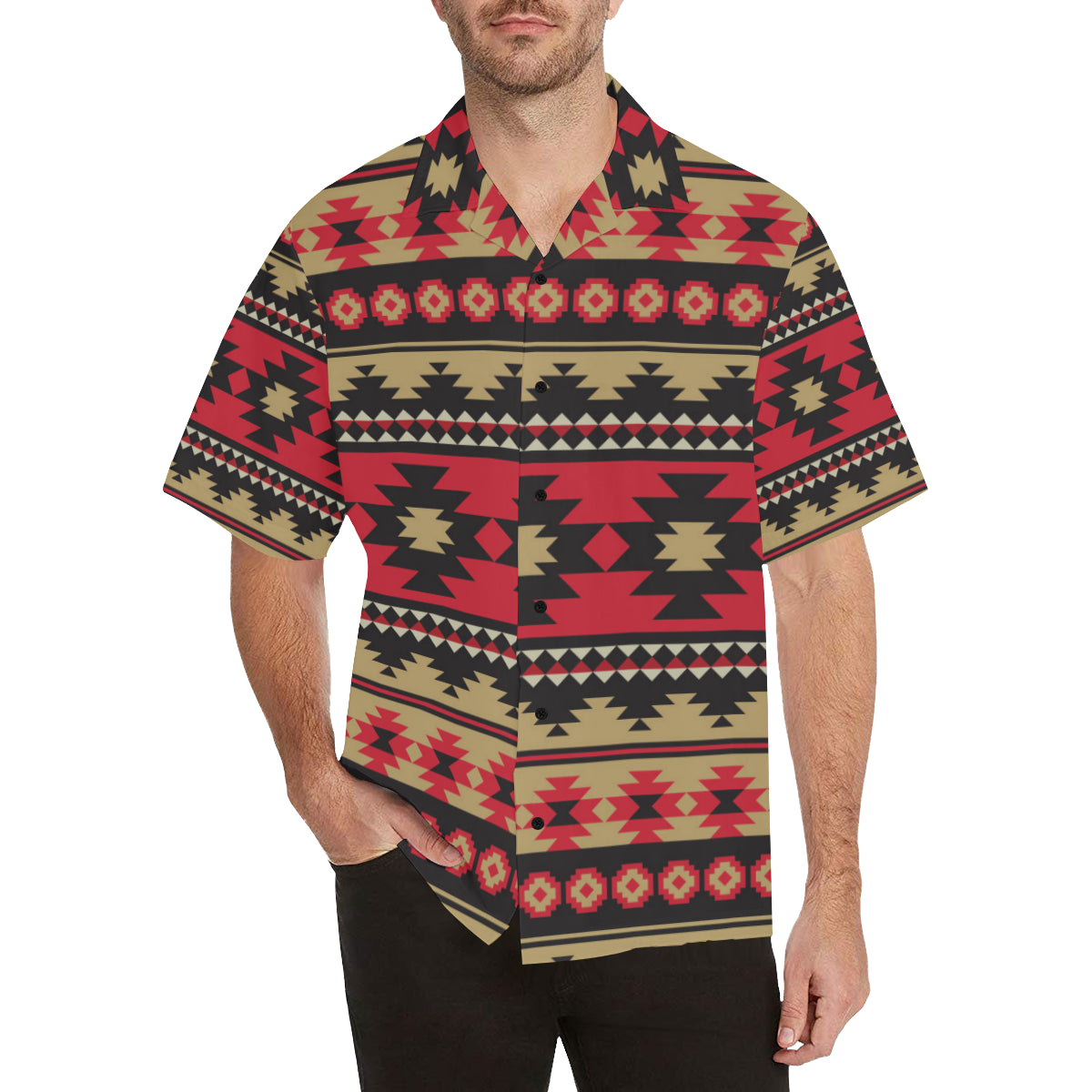 Navajo Pattern Print Design A04 Men's Hawaiian Shirt