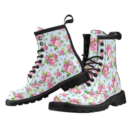 Rose Pink Pattern Print Design RO08 Women's Boots