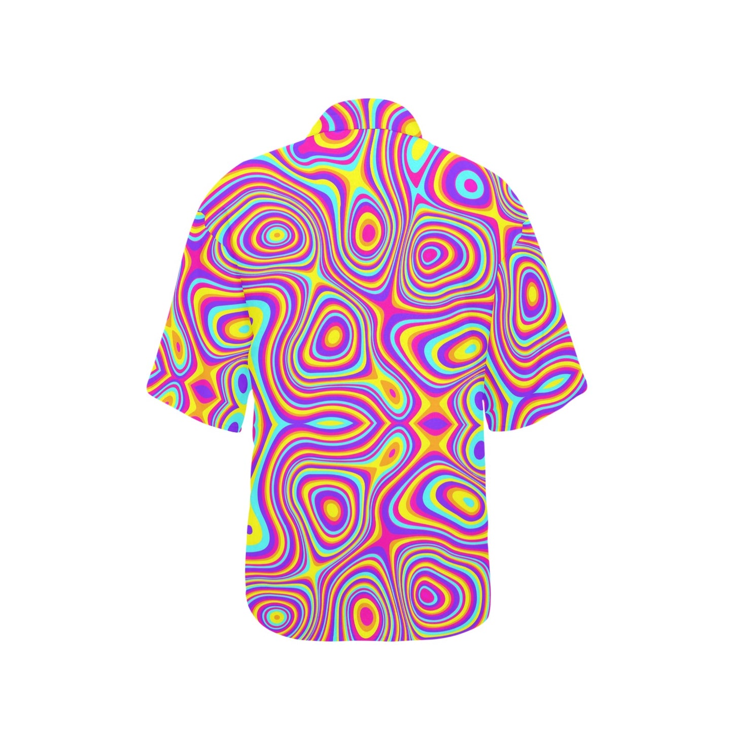 Liquid Pattern Print Design 06 Women's Hawaiian Shirt