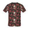 Skull And Roses Print Design LKS303 Men's All Over Print T-shirt