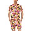 Cupcake Pattern Print Design CP02 Men's Romper