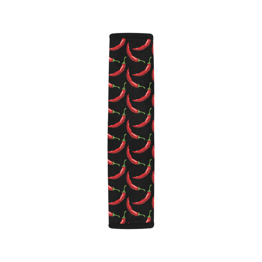 Chilli Pepper Pattern Print Design 01 Car Seat Belt Cover