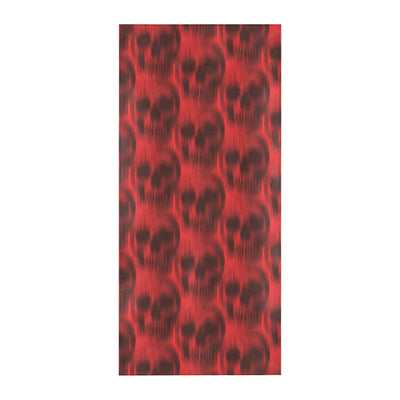 Skull Red Print Design LKS306 Beach Towel 32" x 71"