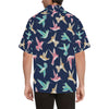 Hummingbird Cute Pattern Print Design 01 Men's Hawaiian Shirt