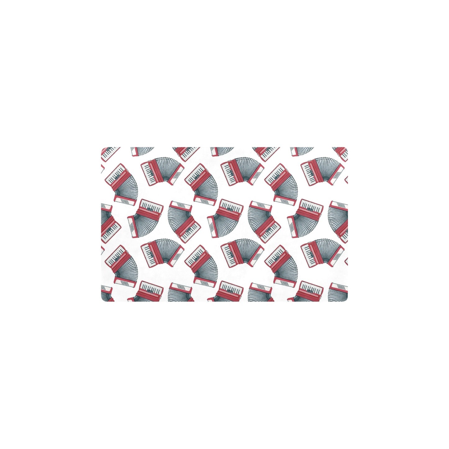 Accordion Pattern Print Design 03 Kitchen Mat