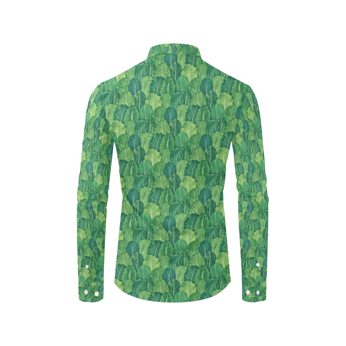 Cabbage Pattern Print Design 02 Men's Long Sleeve Shirt